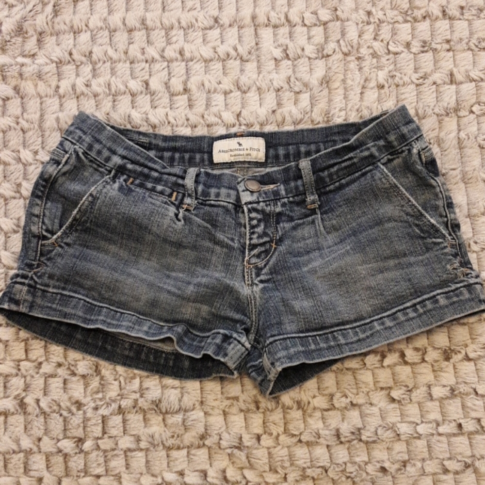 Blue Jean Shorts By Abercrombie & Fitch.